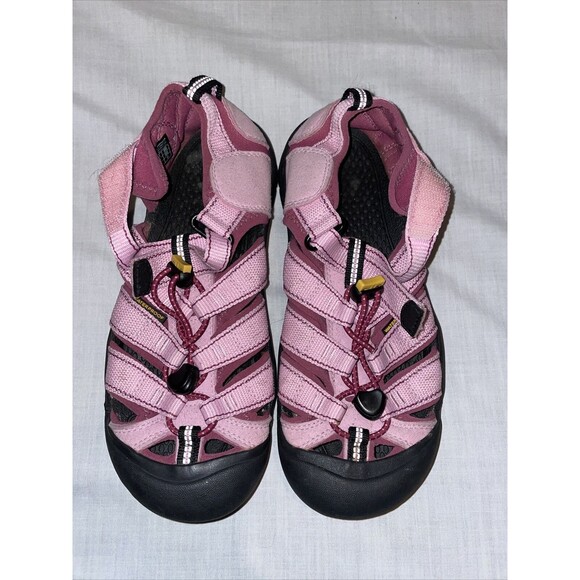 Keen Water Sandals Women’s Size 5 Medium Pink Fabric Cinch Strap Waterproof - Picture 6 of 12